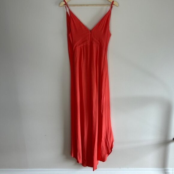 Astr The Label Revolve Coral Pink Penelope Sleeveless Wrap Maxi Dress - Picture 4 of 7